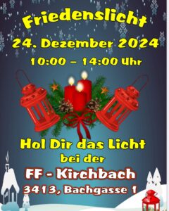 Mehr über den Artikel erfahren Friedenslicht 2024