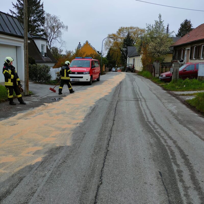 Ölspur in Oberkirchbach