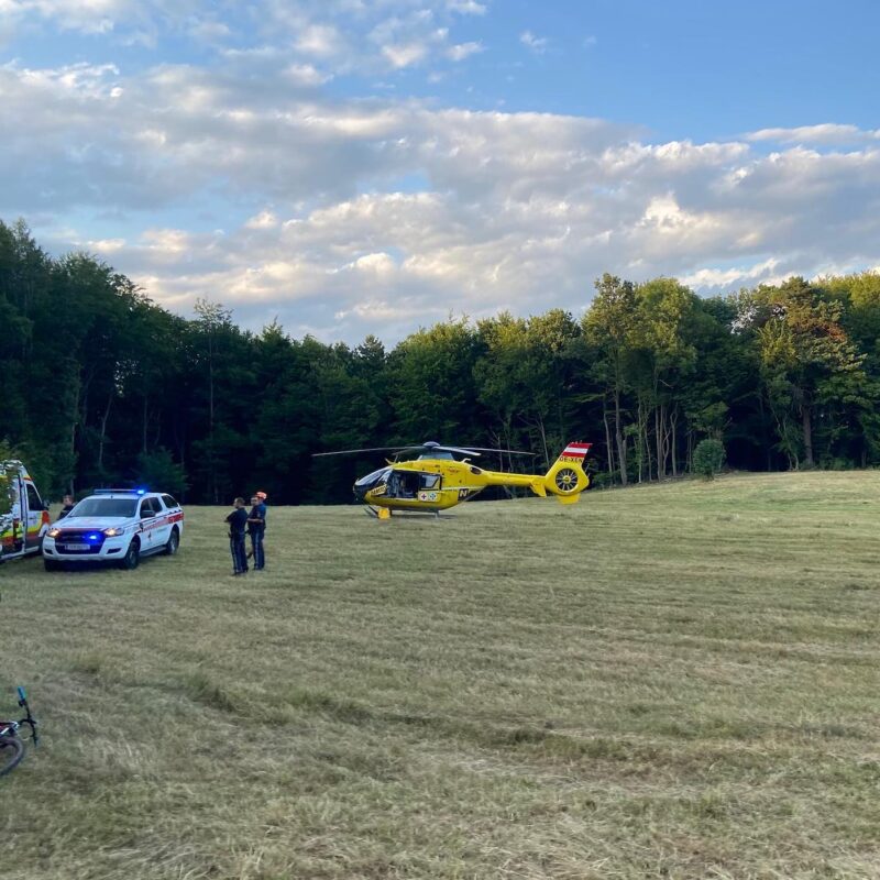 Verunglückter Radfahrer gerettet