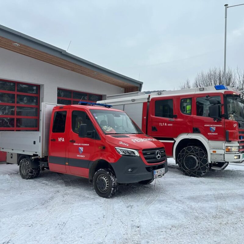Aufrüstung unserer Fahrzeuge für den Schneefall