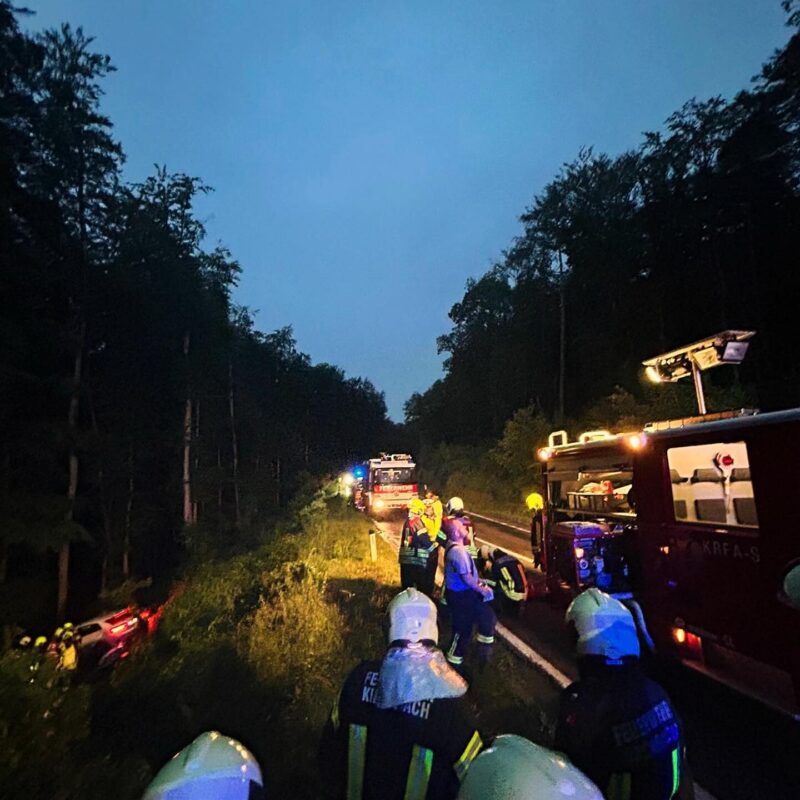 Unfall mit eingeklemmter Person