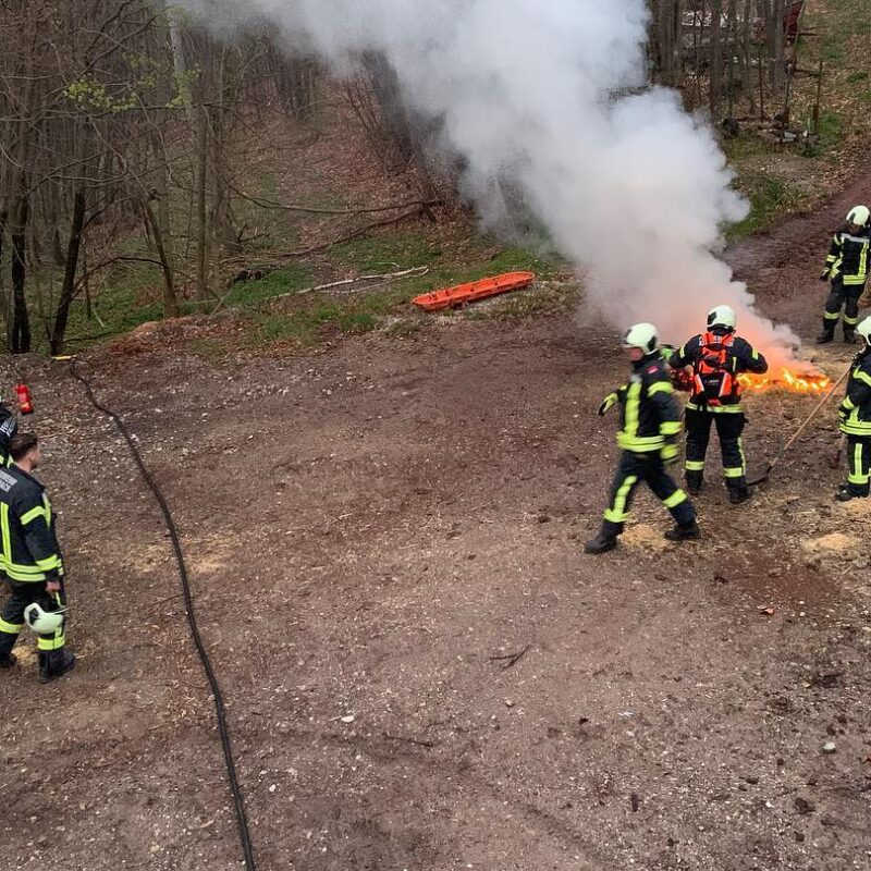 Waldbrandübung im April 2023