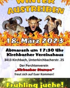 Mehr über den Artikel erfahren Winteraustreiben 2023