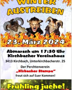 Mehr über den Artikel erfahren Winteraustreiben 2024