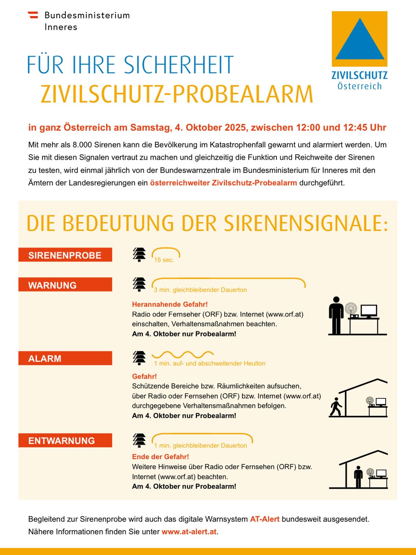 Mehr über den Artikel erfahren Zivilschutz Probealarm