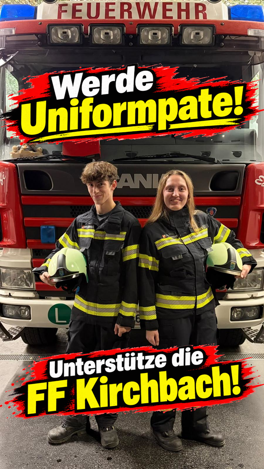 Werde Uniformpate für die FF Kirchbach!