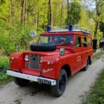 Rover im Einsatz beim Maibaumaufstellen